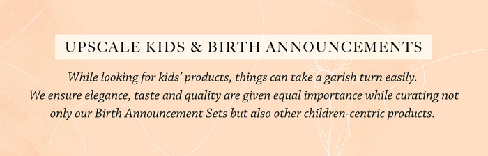 Upscale Kids & Birth Announcements
