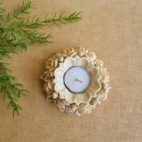 Elegant Handcrafted Floral Tealight Holder Gift Set