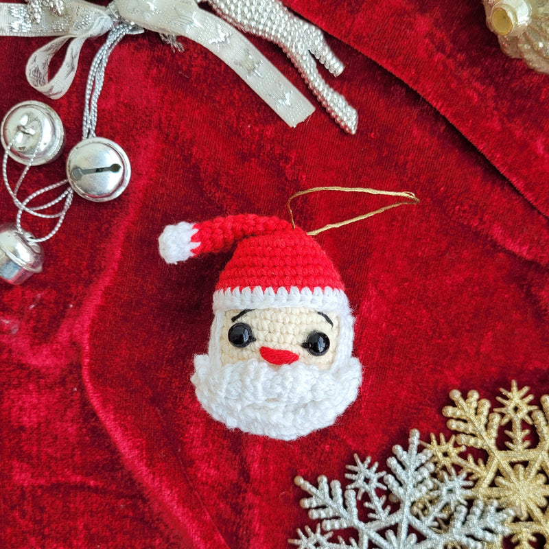 The Winsome Crochet Santa Ornament