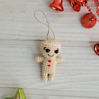 The Winsome Crochet Gingerman Ornament