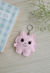 Baby Pink Crochet Keychain