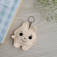 Ivory Crochet Keychain