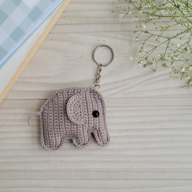 Elephant Crochet Keychain