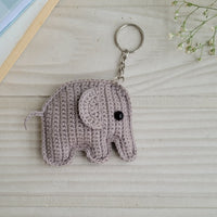 Elephant Crochet Keychain