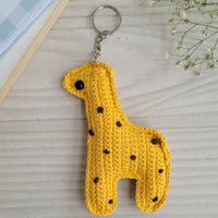Giraffe Crochet Keychain