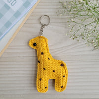Giraffe Crochet Keychain