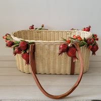Gudi Basket With Leather Handle