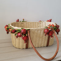 Gudi Basket With Leather Handle