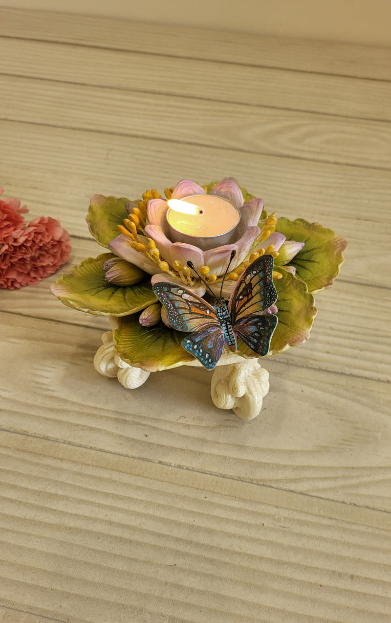 Whimsy Lotus Tealight Holder