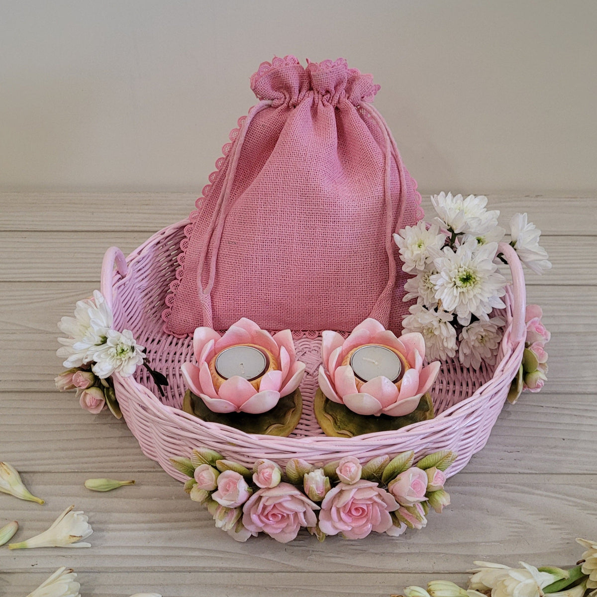 The Elegant Pink Floral Gift Hamper