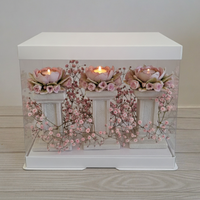 Elysian Bloom Pillar Tealight Holder Set