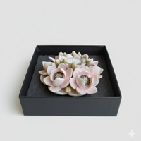Exquisite Handcrafted Rose Tealight Holder Gift Set