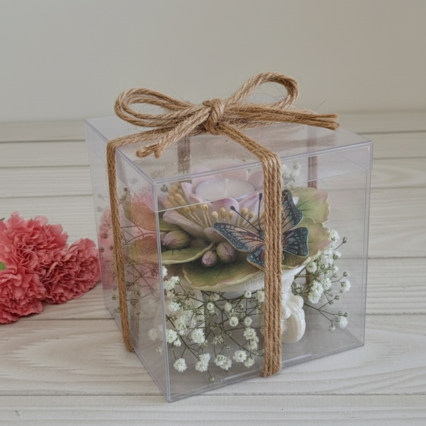 Enchanting Butterfly Tea Light Gift Box