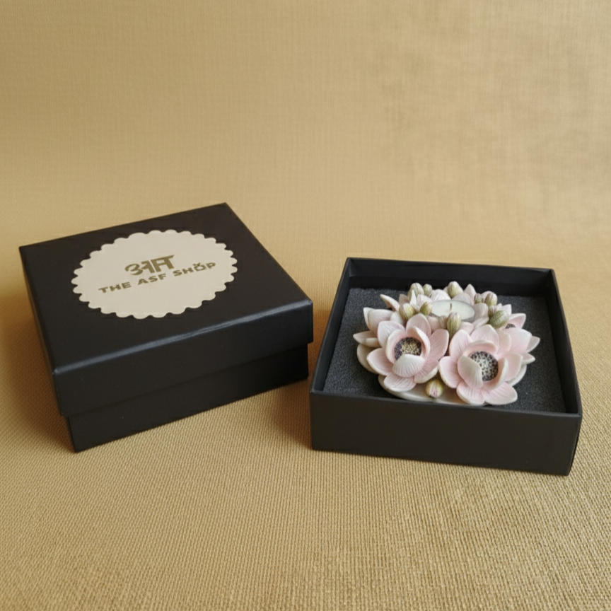 Exquisite Handcrafted Rose Tealight Holder Gift Set