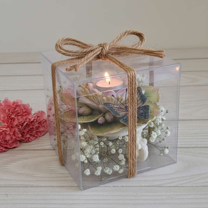 Enchanting Butterfly Tea Light Gift Box