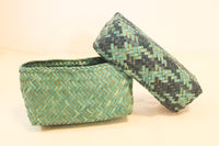 Sithapati long multicolor rectangle basket with lid