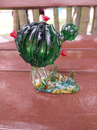 Glass cactus Decor