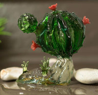 Glass cactus Decor