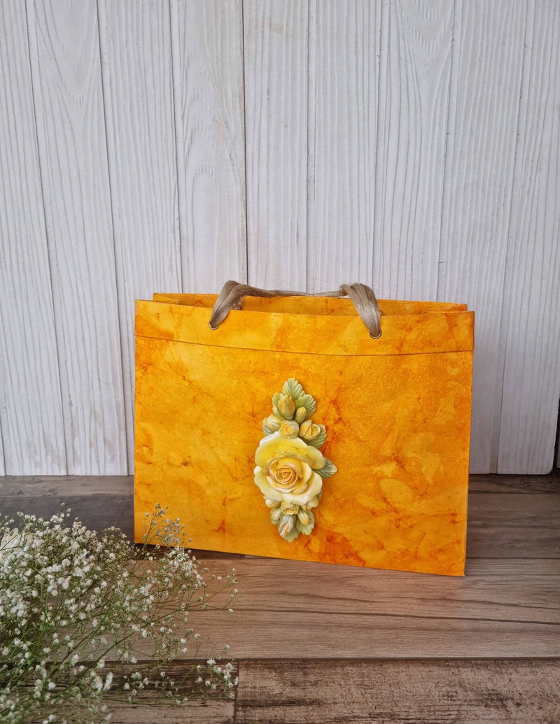 Natural Jute Linen Floral Potlis Burlap Diwali Gift Pouches Bags -10Pack